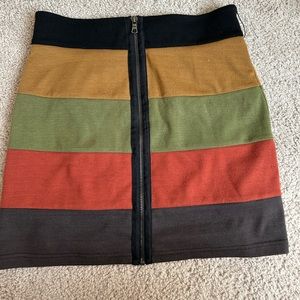 Mini skirt with beautiful colors size small